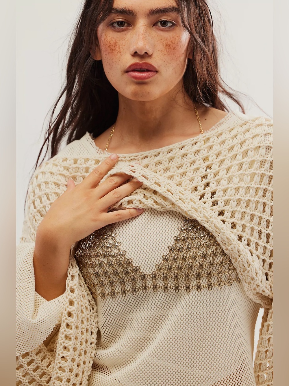 Free People Schools Out Body Chain - Picture 3 of 7